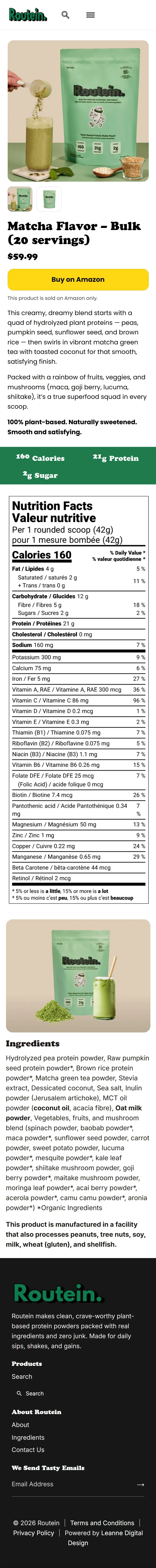 Before mobile matcha bulk product capture